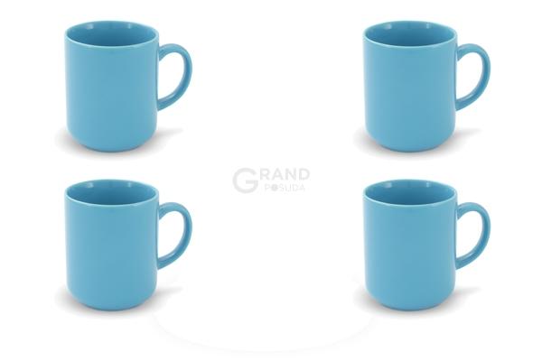 Friesland Набор кружек 0,25 л, 4 предмета, голубой Happymix | https://grandposuda.com.ua
