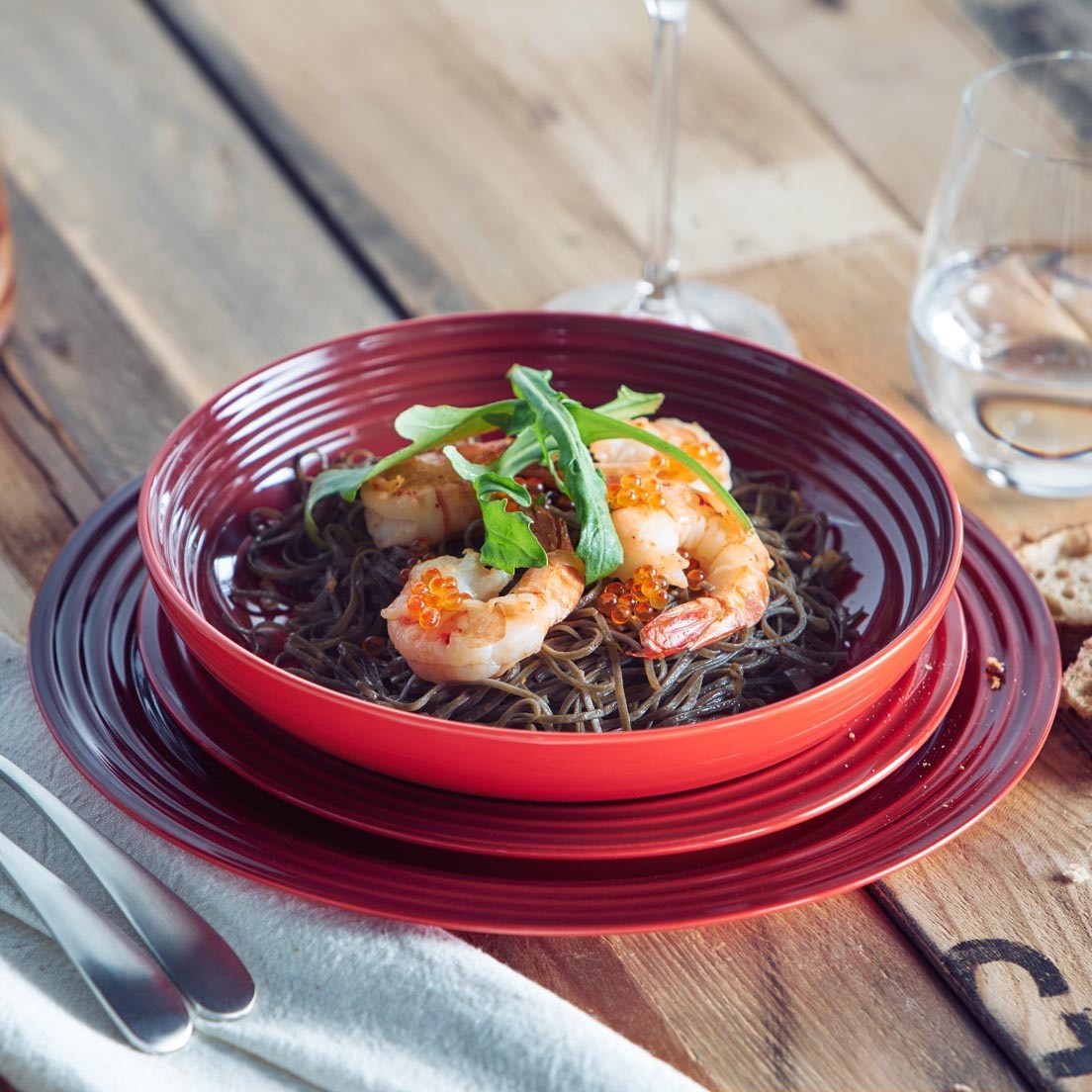 Le Creuset Пиала для супа/пасты 22 см Perlgrau | https://grandposuda.com.ua
