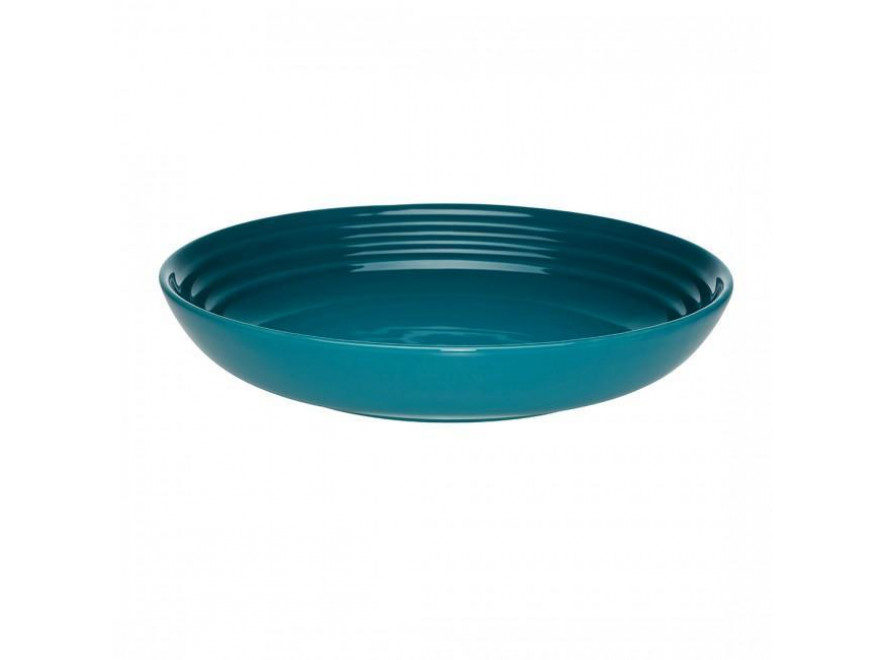 Le Creuset Тарелка для пасты 21,7 см лазурь Deep Teal | https://grandposuda.com.ua