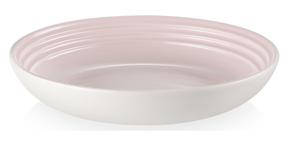 Le Creuset Тарілка для пасти / супу 22 см Shell Pink | https://grandposuda.com.ua