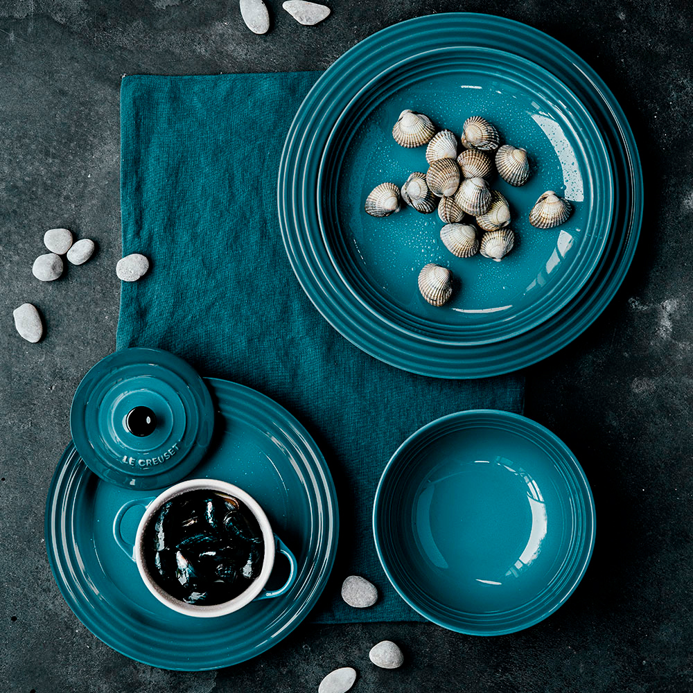 Le Creuset Пиала для мюсли 16,2 см лазурь Deep Teal | https://grandposuda.com.ua