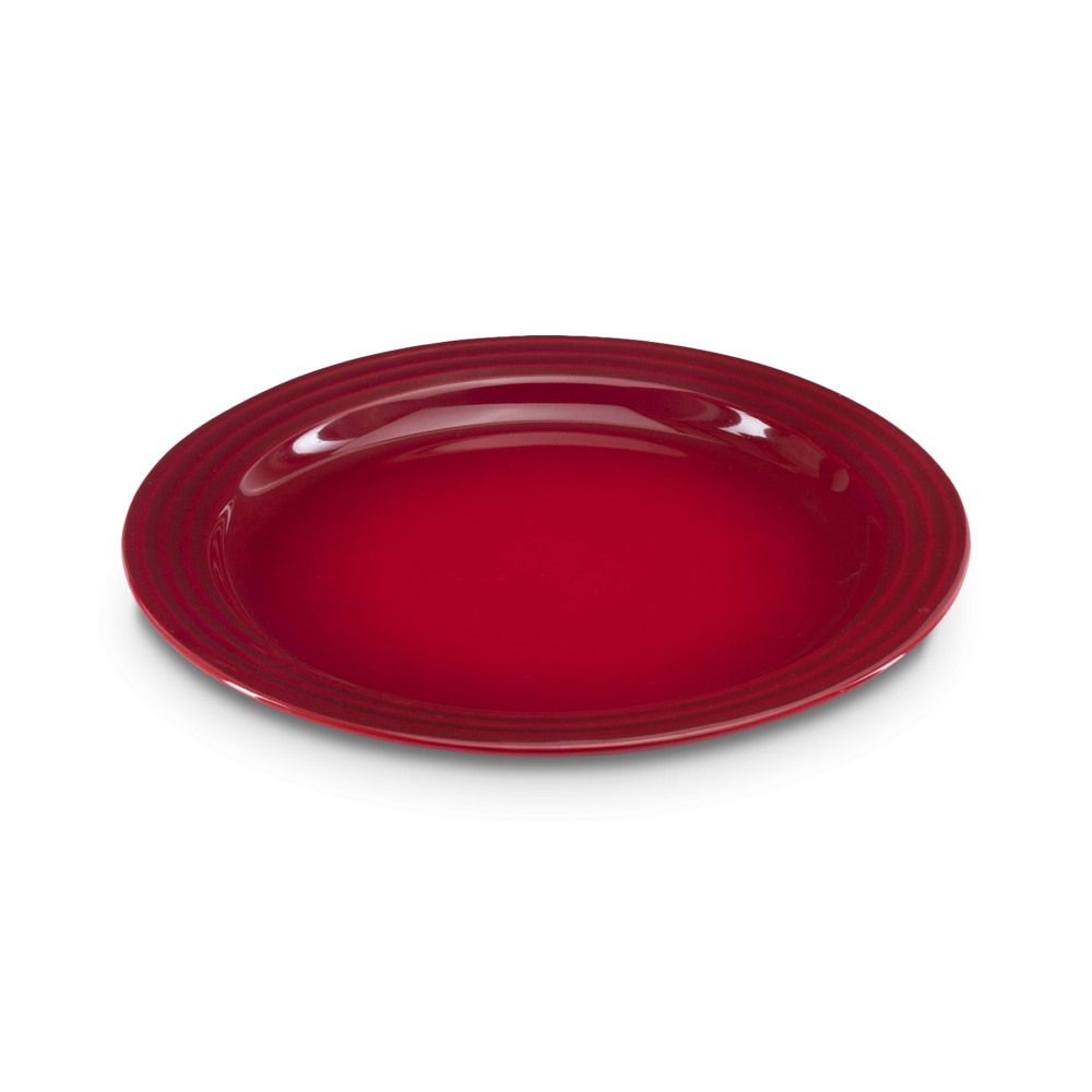 Le Creuset Тарелка обеденная 27,2 см вишневая Cerise | https://grandposuda.com.ua