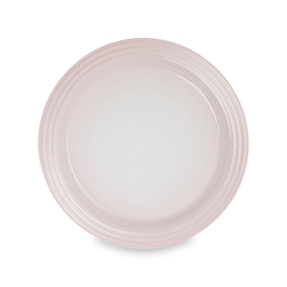 Le Creuset Тарілка обідня 27,2 см рожева Shell Pink | https://grandposuda.com.ua