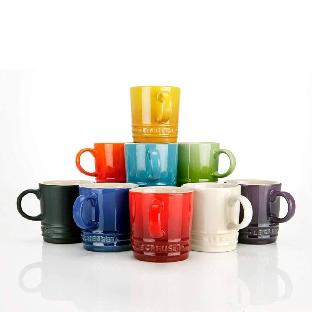 Le Creuset Кружка для капучино 200 мл вишневая Cerise | https://grandposuda.com.ua