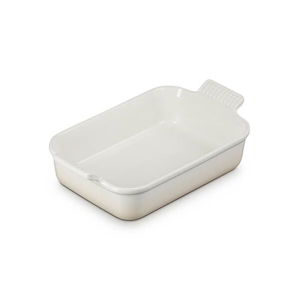 Le Creuset Форма для запекания прямоугольная Heritage 2,4 л меренга Meringue | https://grandposuda.com.ua
