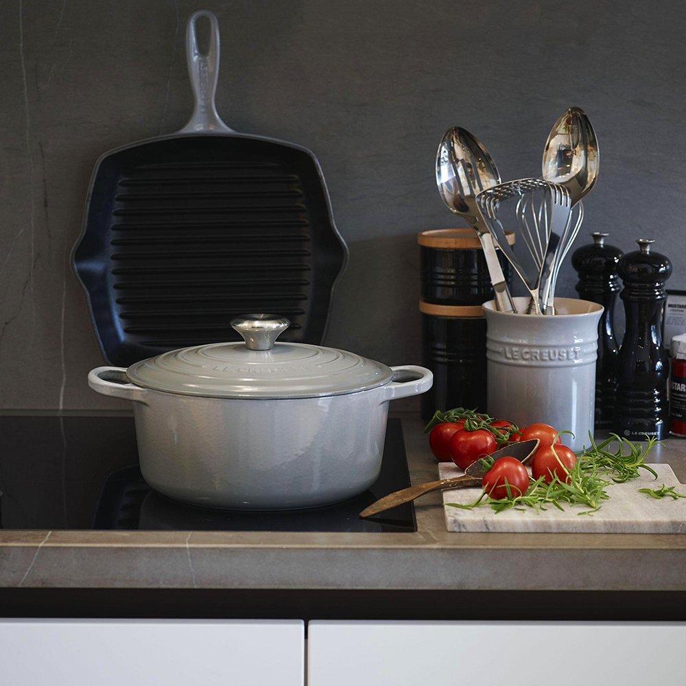 Le Creuset Ёмкость для лопаток 1,1 л дымчато-серая Mist Grey | https://grandposuda.com.ua