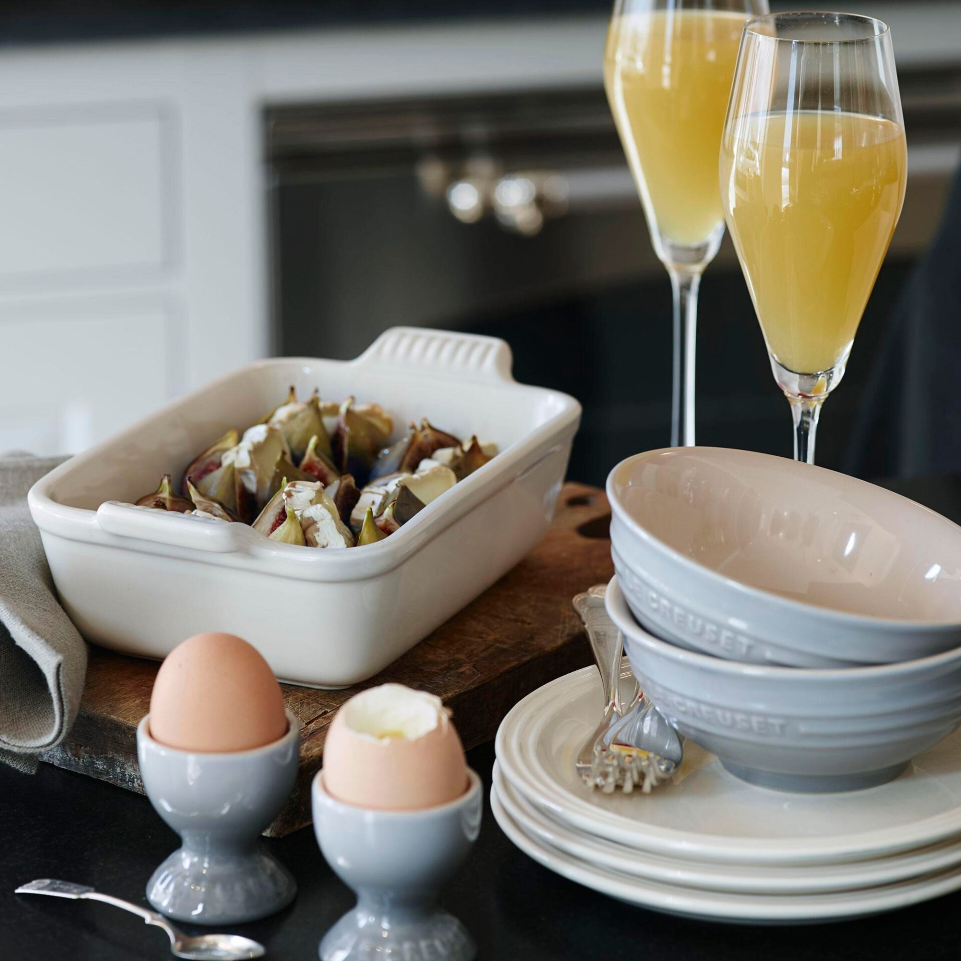 Le Creuset Подставка для яиц 5,9 см Perlgrau | https://grandposuda.com.ua