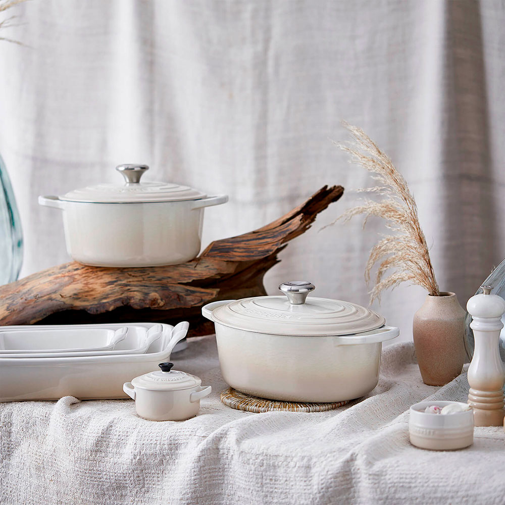 Le Creuset Кокотница 10 см Meringue | https://grandposuda.com.ua