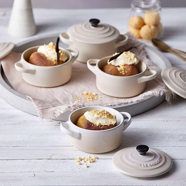 Le Creuset Кокотница 10 см Meringue | https://grandposuda.com.ua