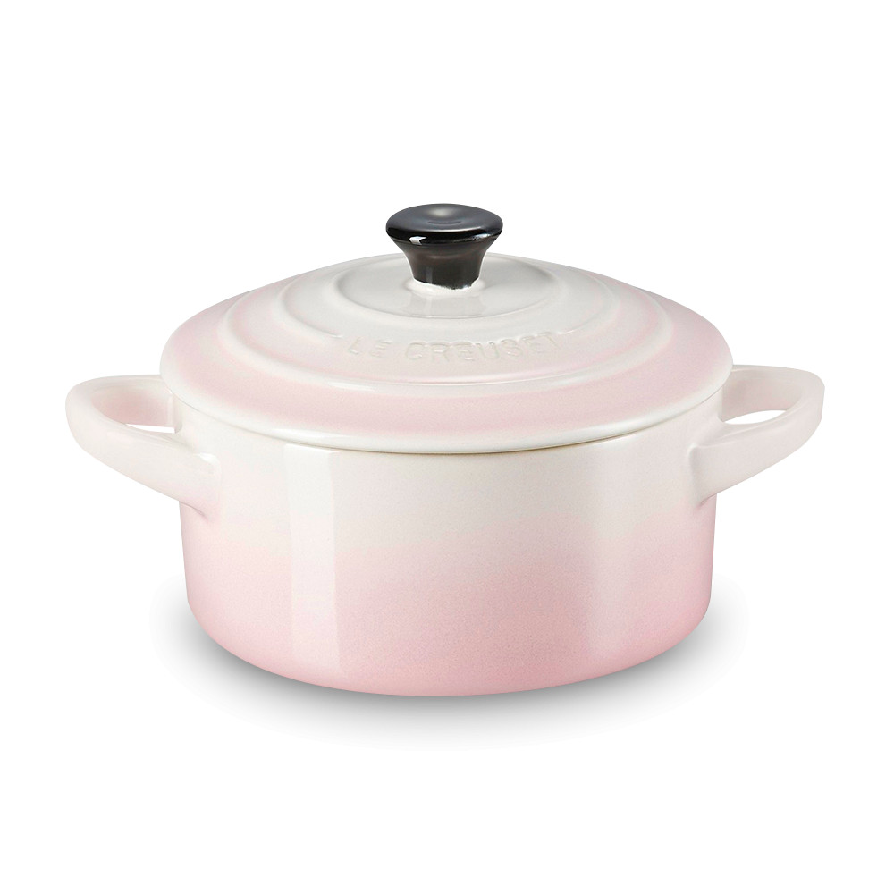 Le Creuset Міні-Кокотниця 10 см Shell Pink | https://grandposuda.com.ua