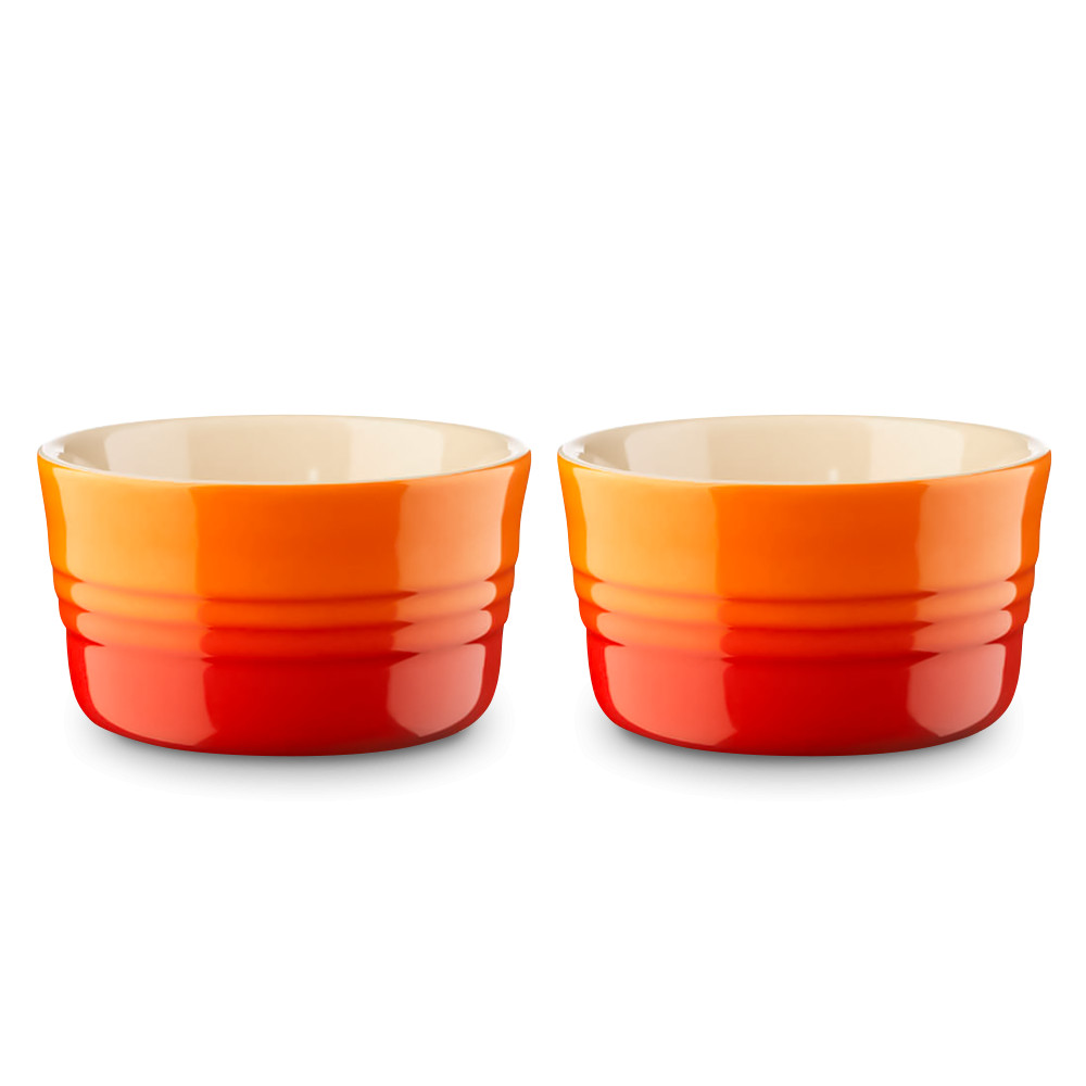 Le Creuset Набір з 2 рамекінів 9,5 см Flame | https://grandposuda.com.ua