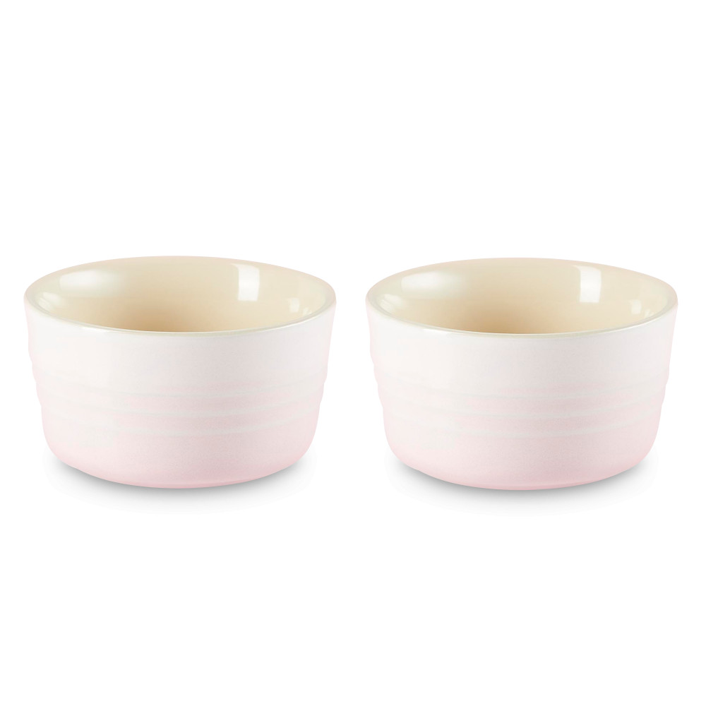 Le Creuset Набір з 2 рамекінів 9,5 см Shell Pink | https://grandposuda.com.ua