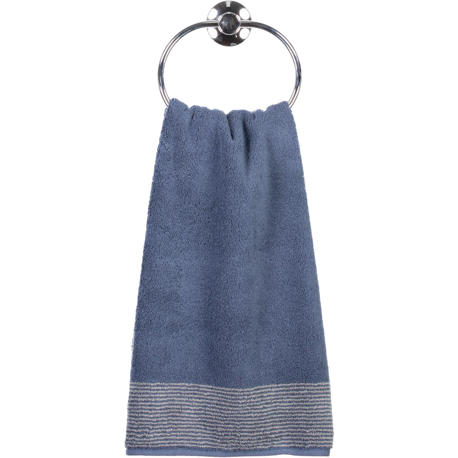 Полотенце для рук 50 х 100 см Night Blue Two-Tone Cawo | https://grandposuda.com.ua