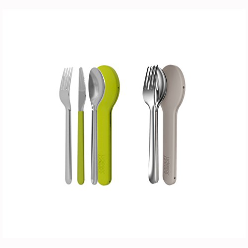 Набір столових приборів зелений GoEat Space saving Joseph Joseh | https://grandposuda.com.ua