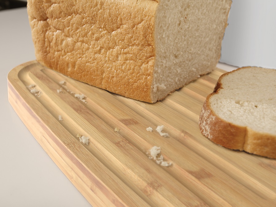 Joseph Joseph Хлебница пластиковая с разделочной доской из бамбука белая Bread Bin | https://grandposuda.com.ua