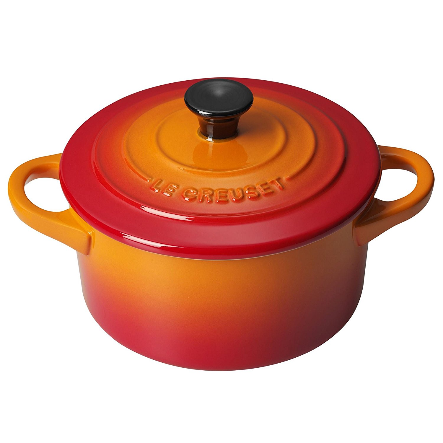 Le Creuset Мини-кастрюля / жаровня 10 см, оранжевая | https://grandposuda.com.ua