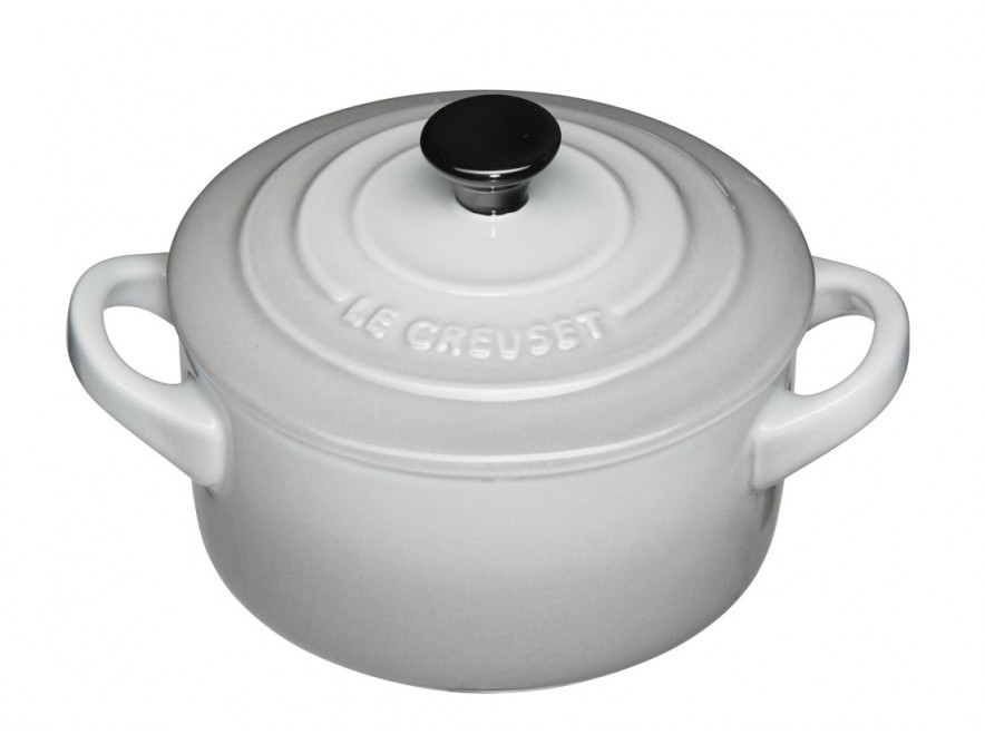 Le Creuset Міні-каструля / жаровня 10 см, Perlgrau | https://grandposuda.com.ua