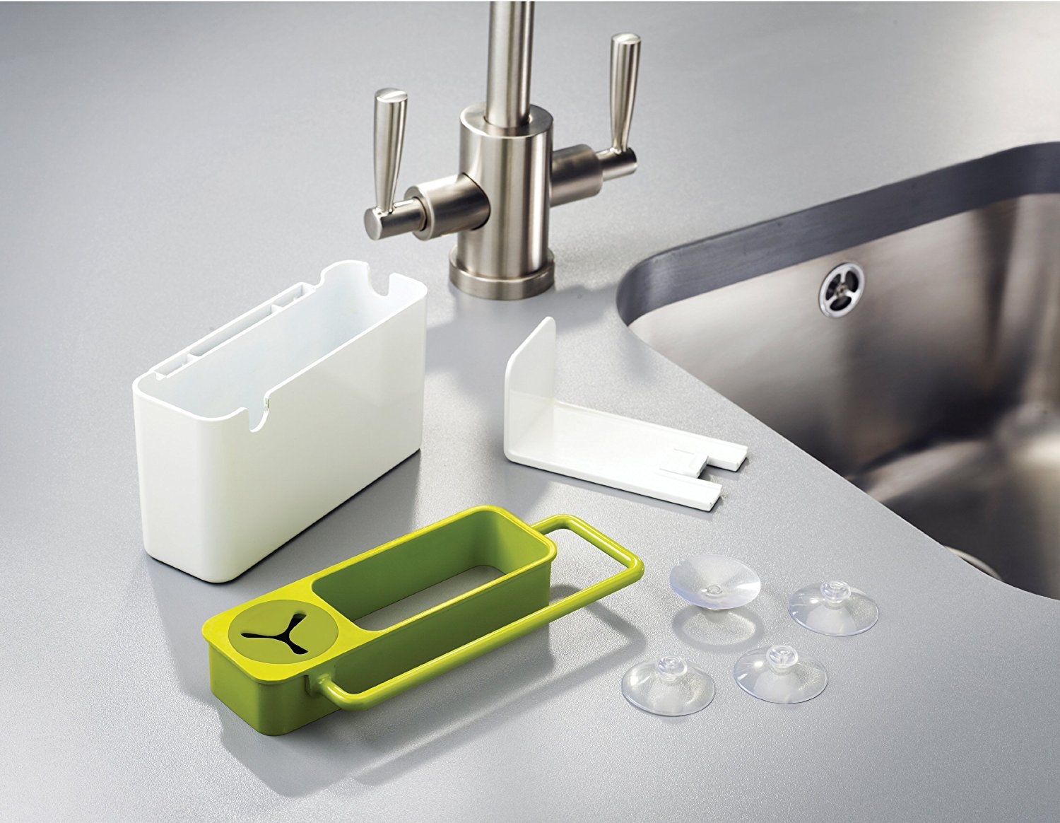 Joseph Joseph Органайзер для раковины серый Sink Aid | https://grandposuda.com.ua