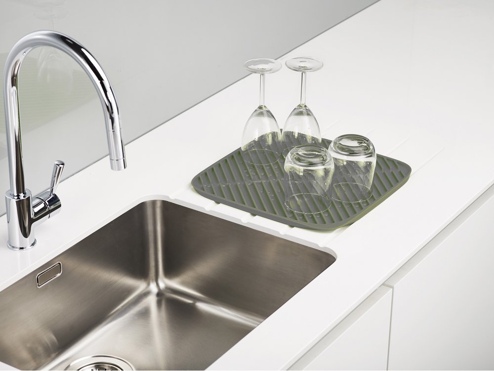 Joseph Joseph Сушилка для посуды большая серая Flume Folding Draining Mat | https://grandposuda.com.ua