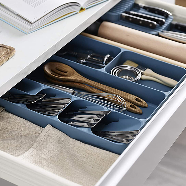 Joseph Joseph Органайзер для столових приборів великий синій DrawerStore | https://grandposuda.com.ua