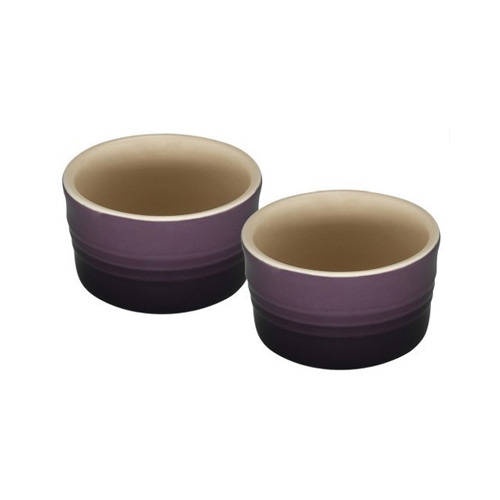 Le Creuset Горшочек для запекания, 2 шт, 0,15 л, фиолетовый | https://grandposuda.com.ua
