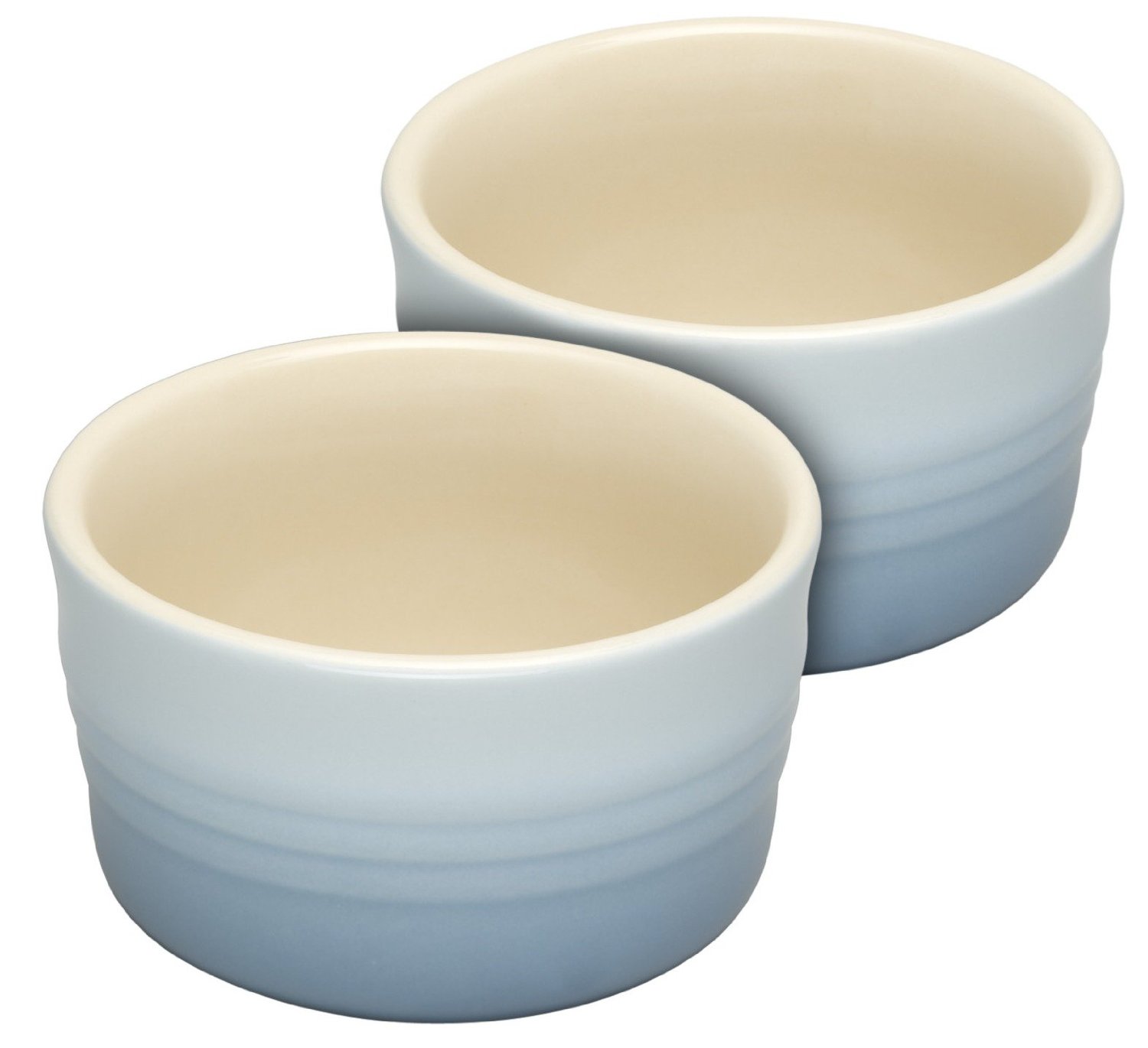Le Creuset Горшочек для запекания 0,2 л, 2 предмета, светло-голубой | https://grandposuda.com.ua
