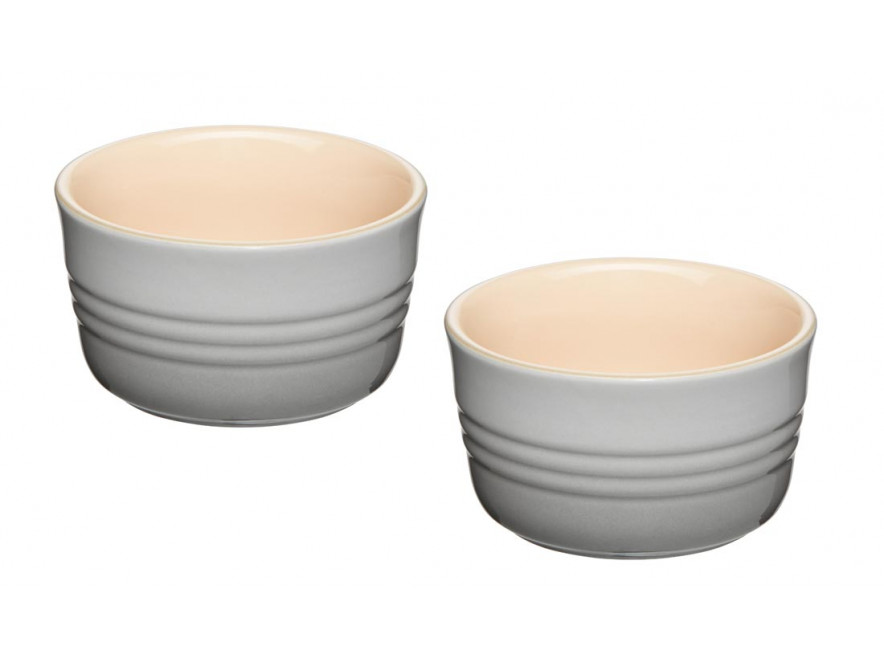 Le Creuset Горщик для запікання 0,15 л набір 2 предмета, Perlgrau | https://grandposuda.com.ua