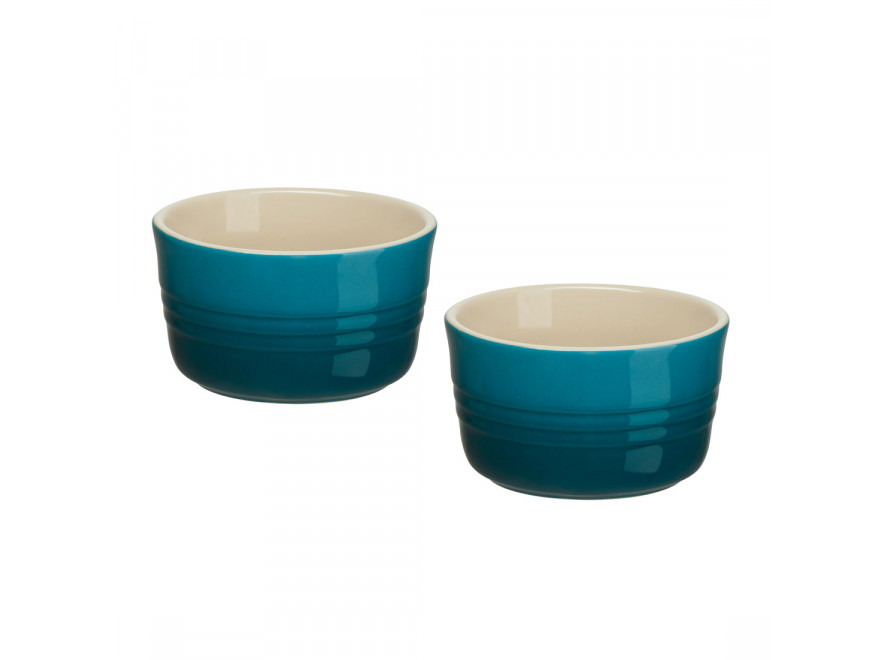 Le Creuset Горщик для запікання 0,15 л набір 2 предмета, Deep Teal | https://grandposuda.com.ua