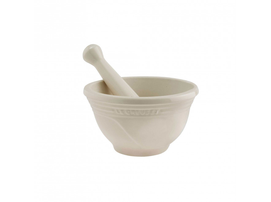 Le Creuset Ступка з товкачем 0,3 л, Creme | https://grandposuda.com.ua