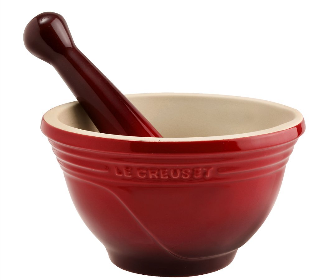 Le Creuset Ступка с пестиком 0,5 л, вишневый | https://grandposuda.com.ua