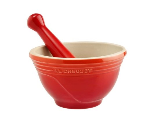 Le Creuset Ступка с пестиком 0,5 л, красный | https://grandposuda.com.ua