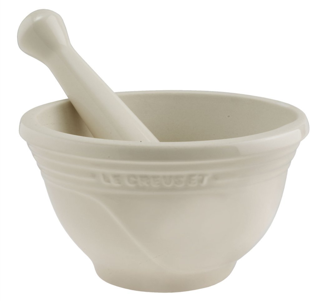 Le Creuset Ступка з товкачем 0,5 л, білий | https://grandposuda.com.ua