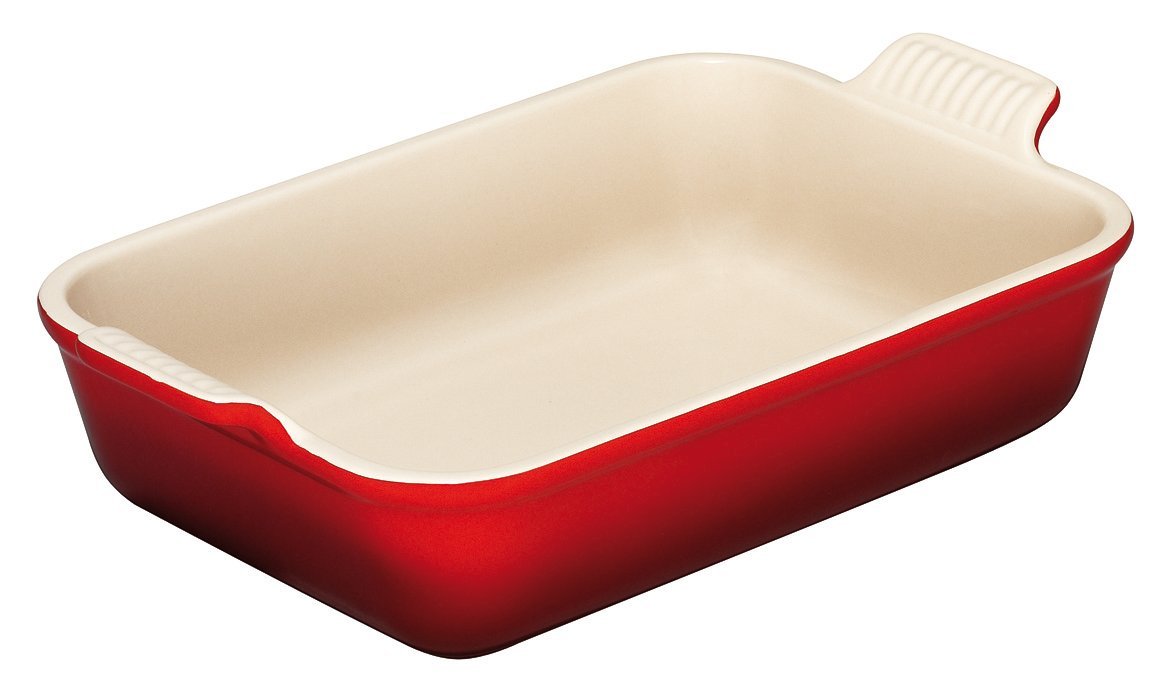 Le Creuset Блюдо прямоугольное 22 см, вишневый | https://grandposuda.com.ua