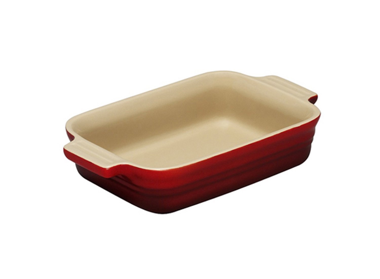Le Creuset Блюдо прямоугольное 19 см, красный | https://grandposuda.com.ua