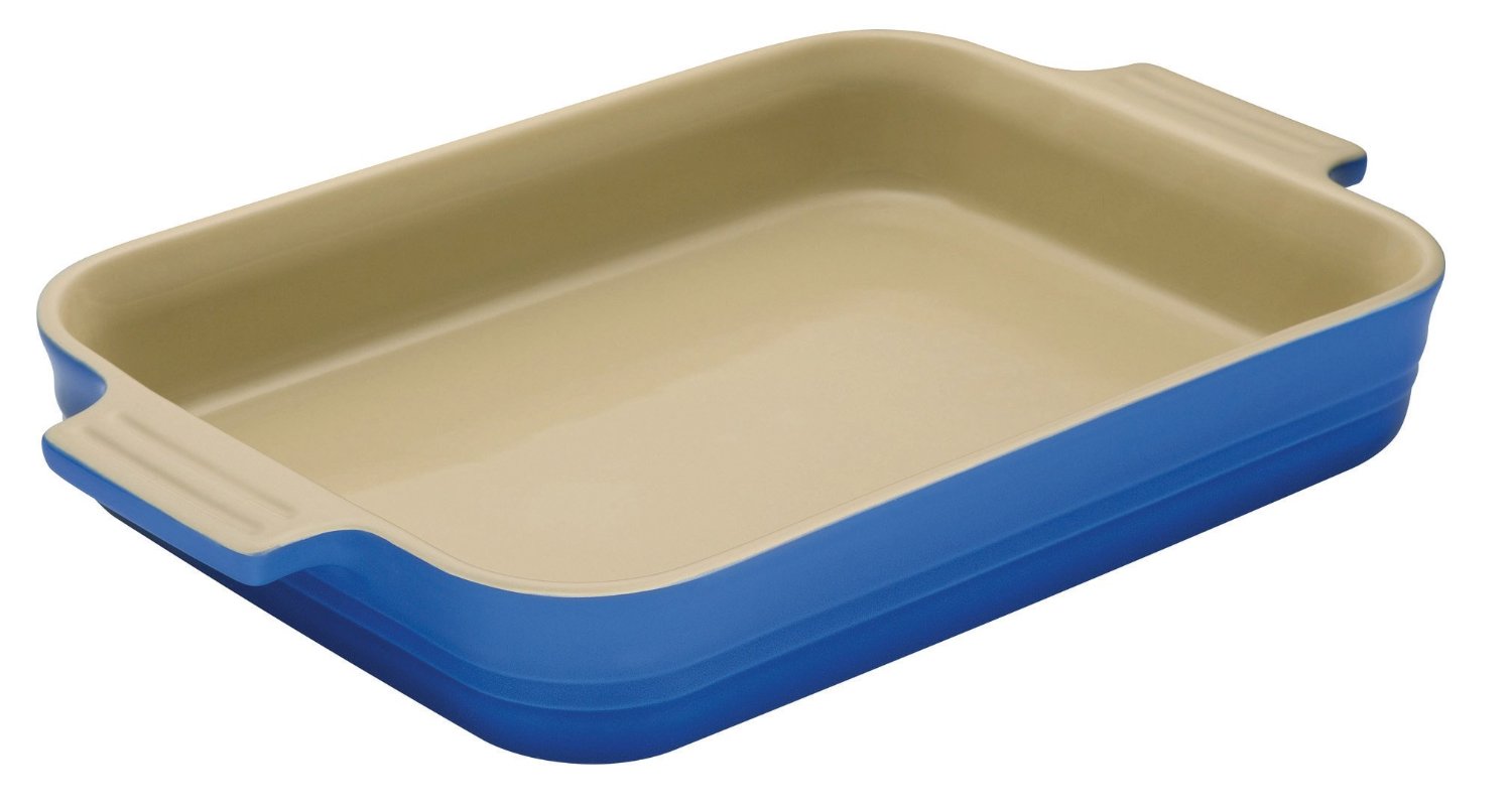 Le Creuset Блюдо прямоугольное 18 см, синий | https://grandposuda.com.ua
