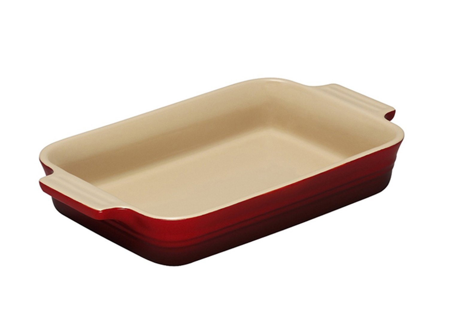 Le Creuset Блюдо прямоугольное 26 см, вишневый | https://grandposuda.com.ua