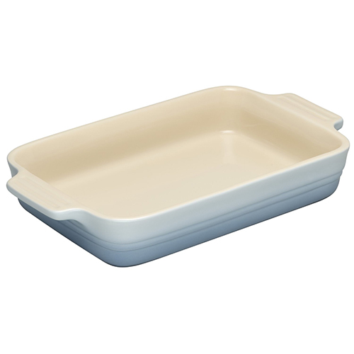 Le Creuset Блюдо прямоугольное 26 см, светло-голубое | https://grandposuda.com.ua