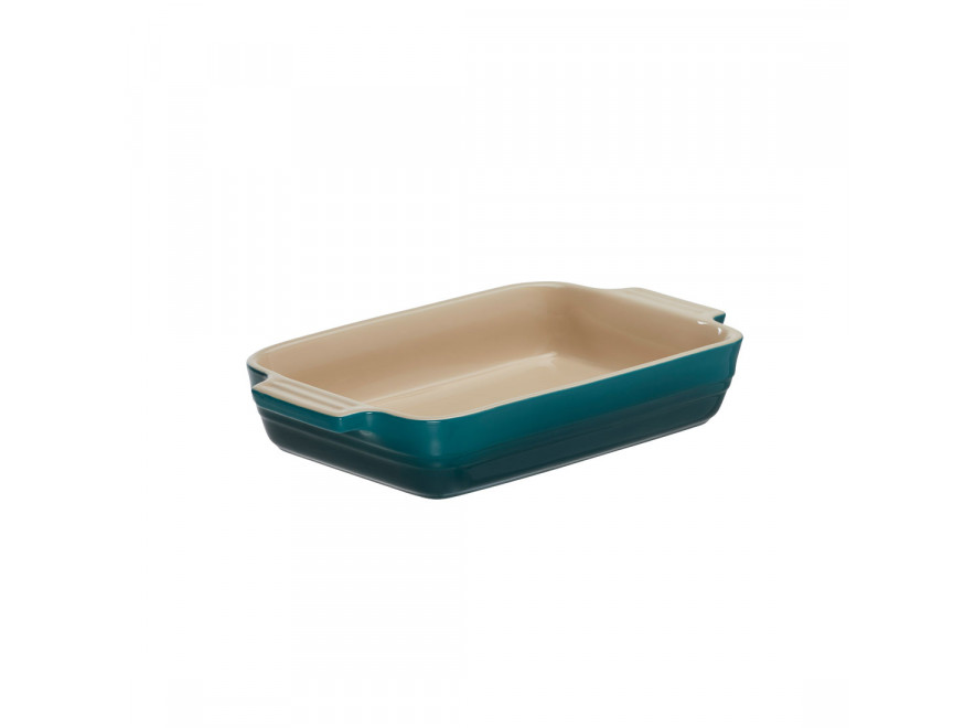 Le Creuset Блюдо прямоугольное 26 см, Deep Teal | https://grandposuda.com.ua