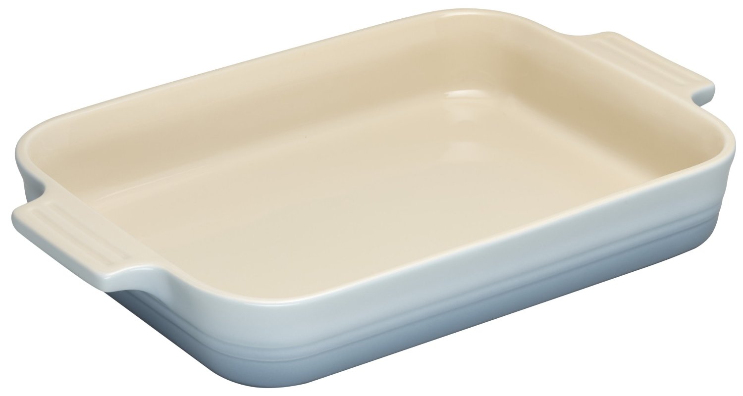 Le Creuset Блюдо прямоугольное 32 см, голубой | https://grandposuda.com.ua