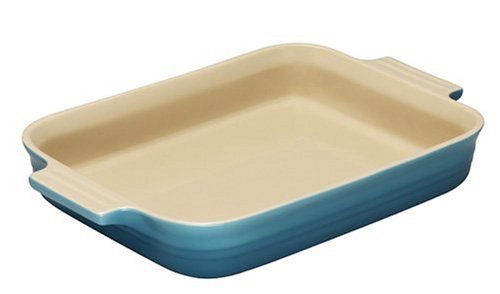 Le Creuset Блюдо прямоугольное 32 см бирюзовое | https://grandposuda.com.ua