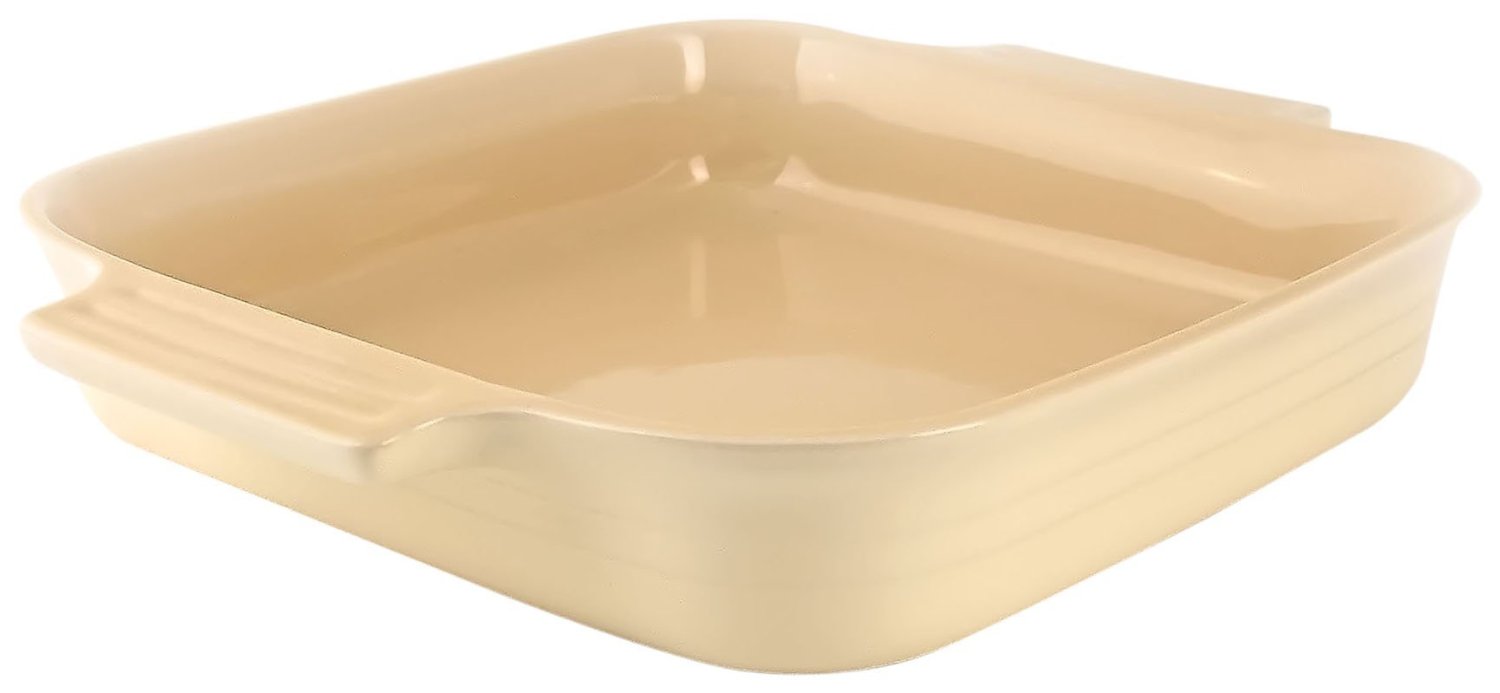 Le Creuset Блюдо квадратне 23 см, бежевий | https://grandposuda.com.ua