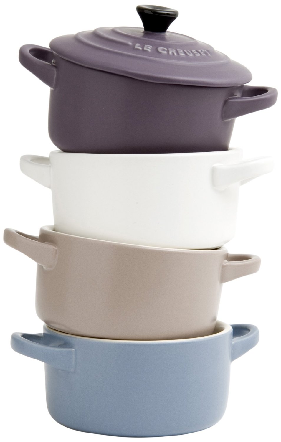 Le Creuset Набір міні-каструль / жаровень 4 предмета, 10 см | https://grandposuda.com.ua