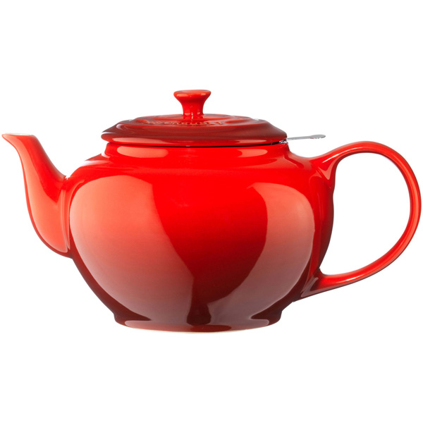 Le Creuset Заварочный чайник с ситечком 1,3 л, бордовый | https://grandposuda.com.ua