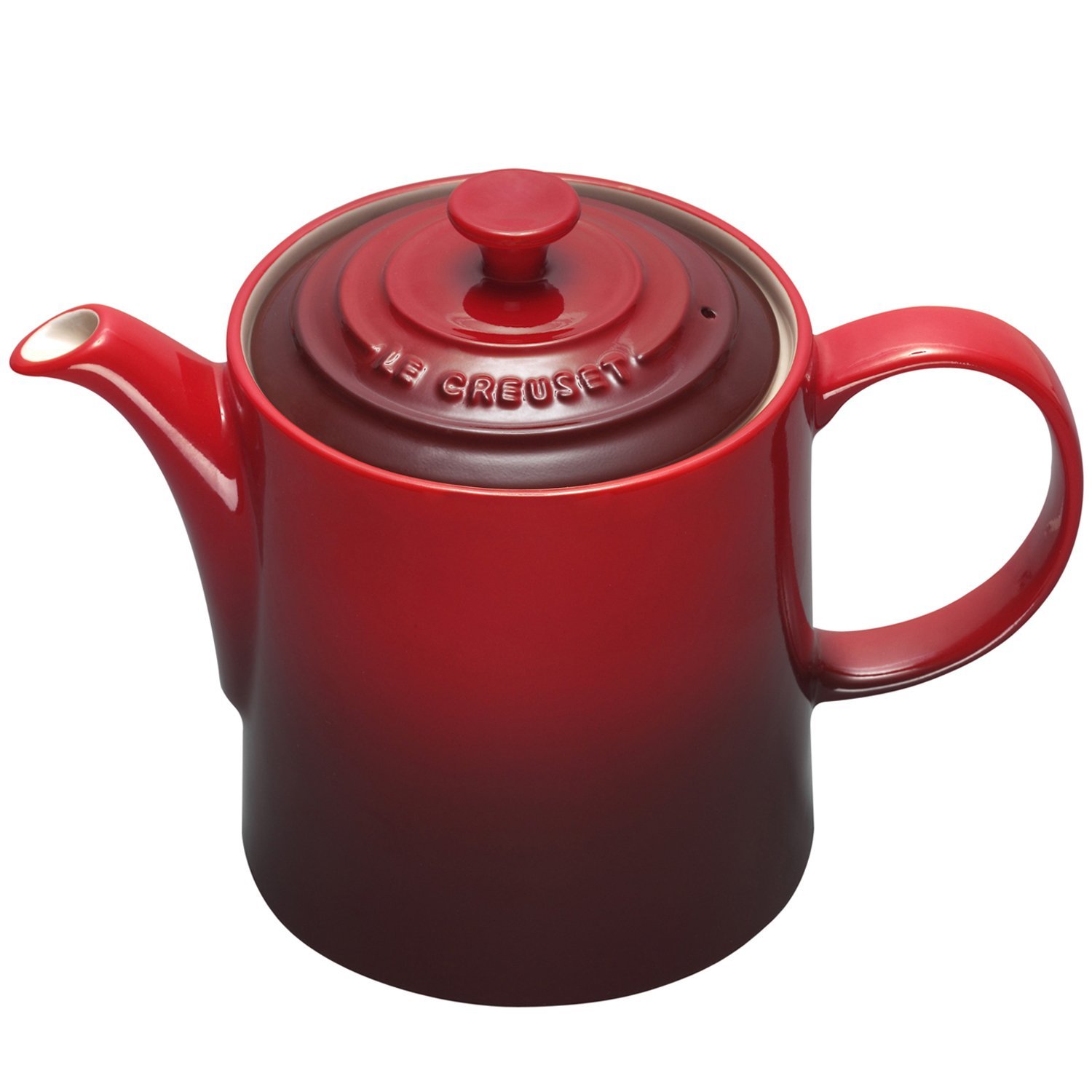 Le Creuset Чайник для заварювання 1,3 л, вишневий | https://grandposuda.com.ua