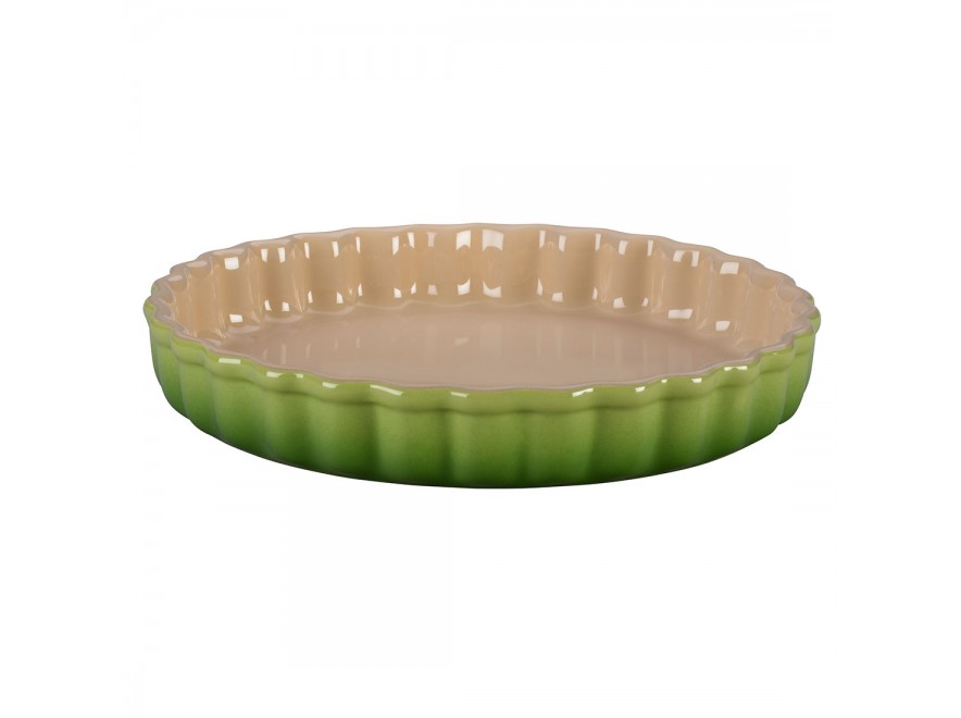 Le Creuset Форма для выпечки рифленая 28 см, зеленая Palm | https://grandposuda.com.ua