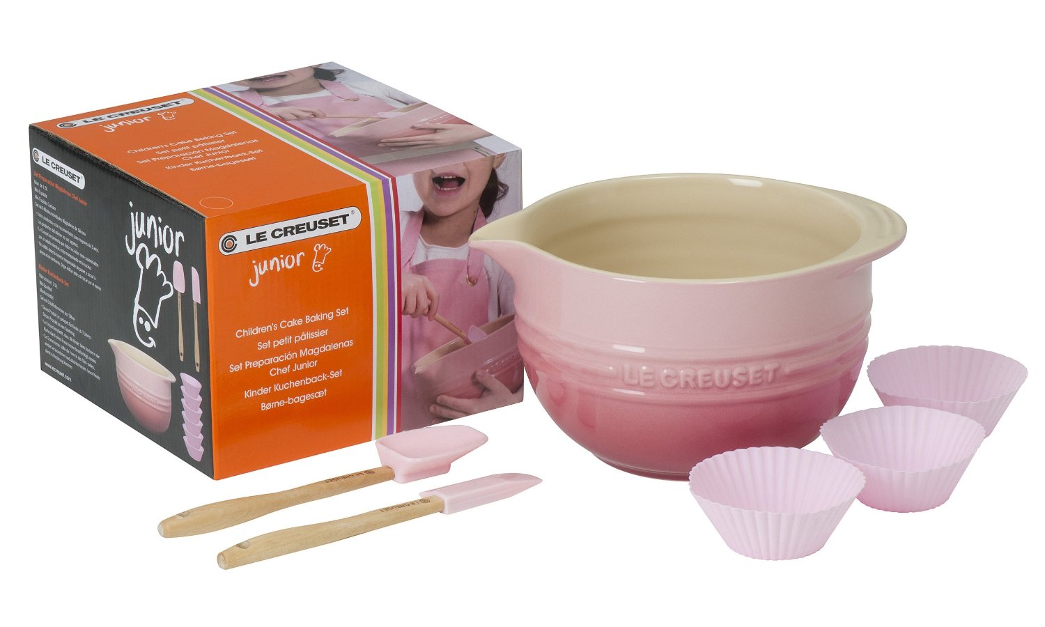Le Creuset Детский набор для выпечки, розовый | https://grandposuda.com.ua