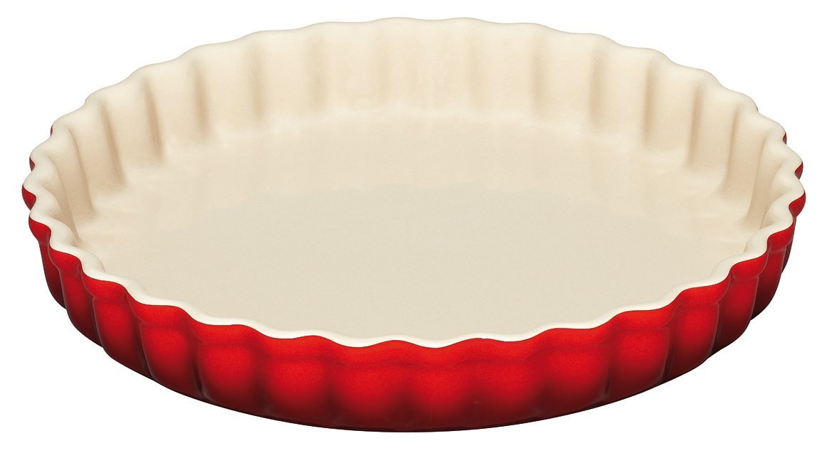 Le Creuset Блюдо круглое волнистое для запекания 37 см, вишневое | https://grandposuda.com.ua