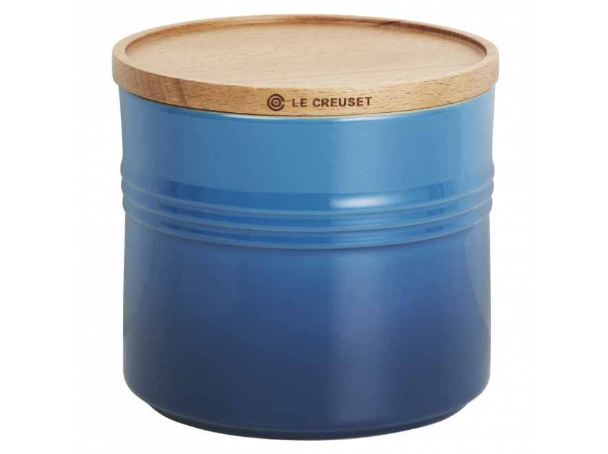 Le Creuset Емкость для хранения с деревянной крышкой 12 см, Marseille | https://grandposuda.com.ua