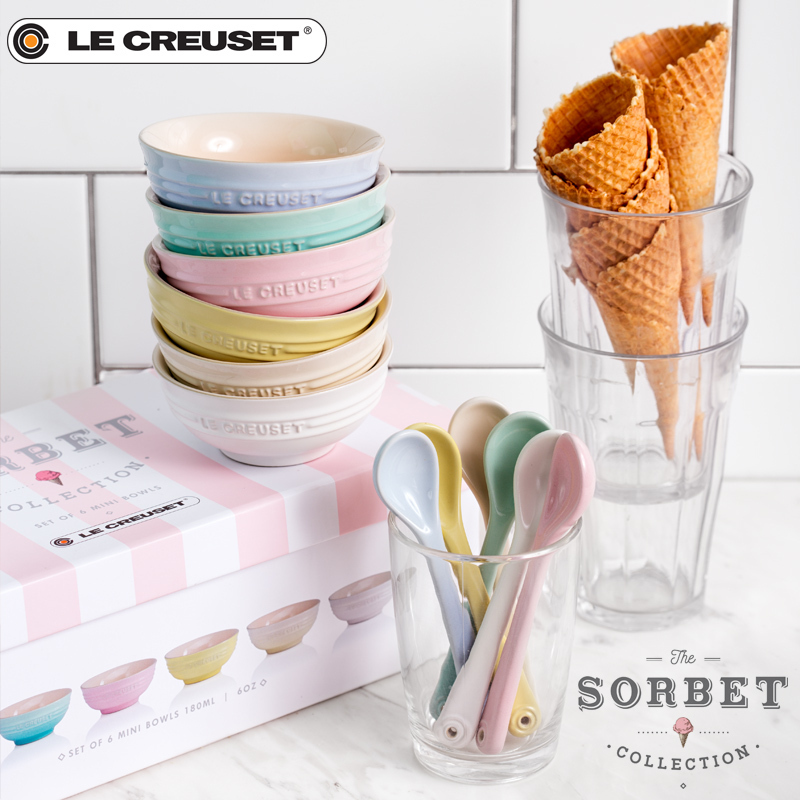 Le Creuset Набір форм для запікання 13 см 4 предмета Sorbet Limited Edition | https://grandposuda.com.ua