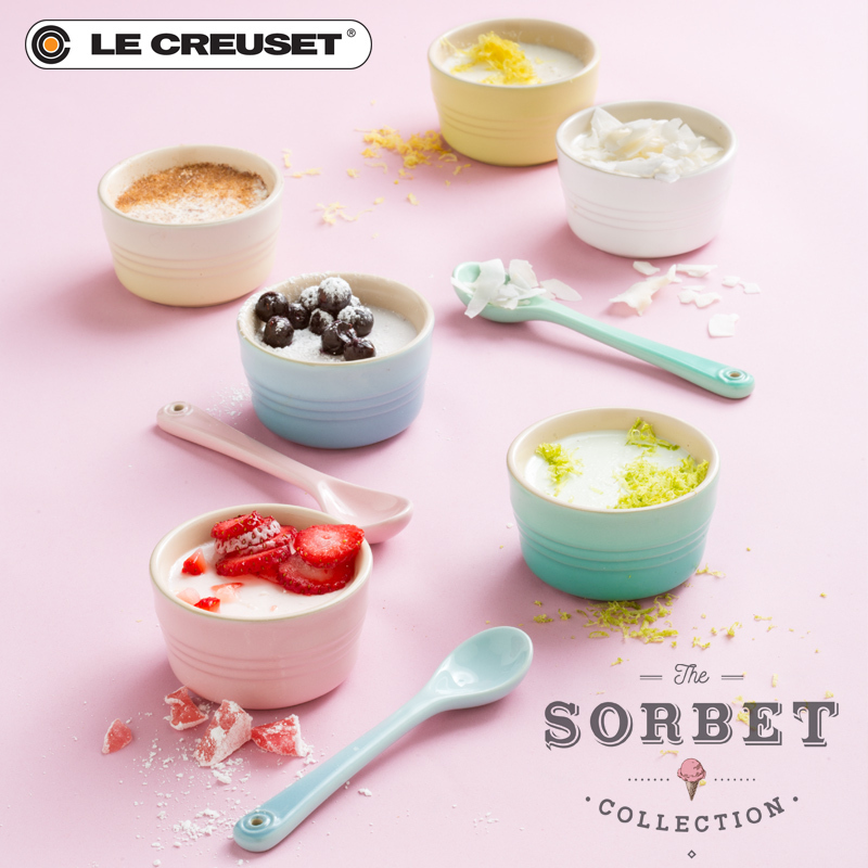 Le Creuset Набір форм для запікання 13 см 4 предмета Sorbet Limited Edition | https://grandposuda.com.ua